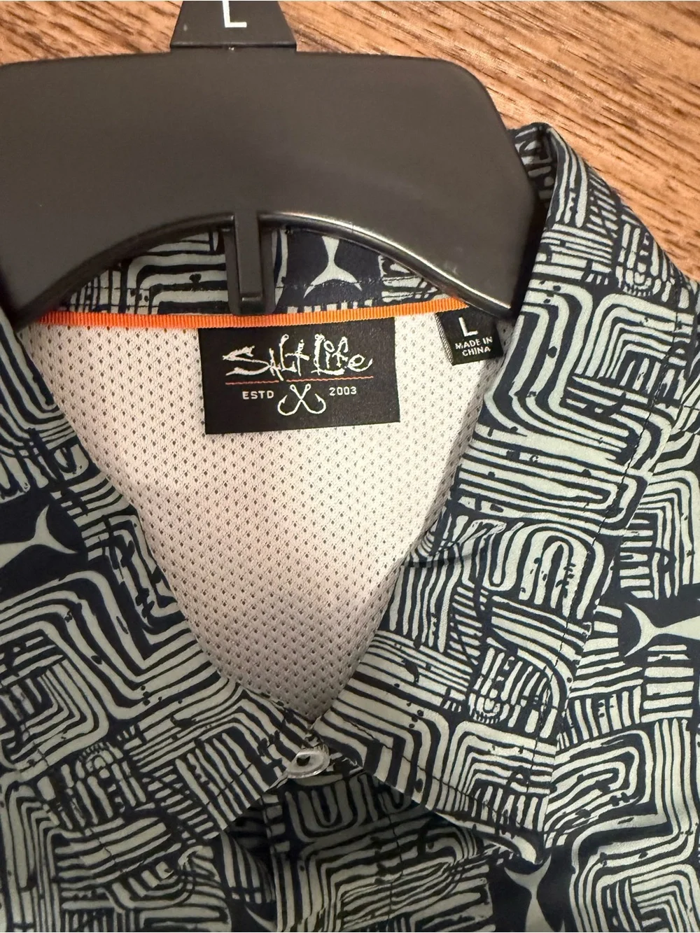 Salt Life SLX Short Sleeve Vented Fishing Shirt Men's Size L NEW